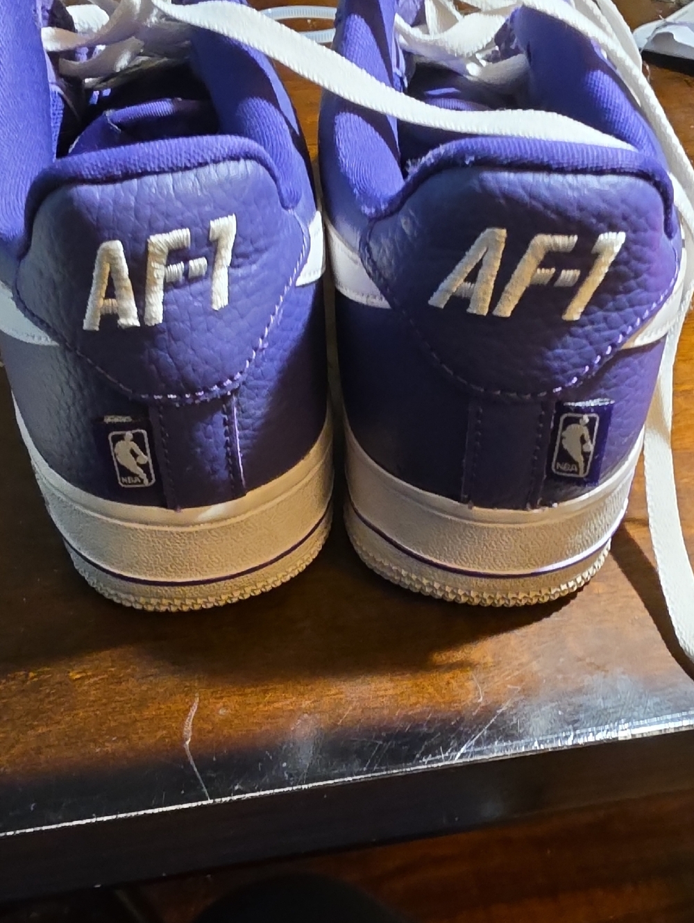 Nike Kids Purple and White Low-Top Sneakers